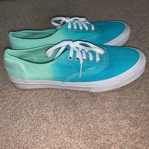 Women’s Blue and Green Ombre Vans